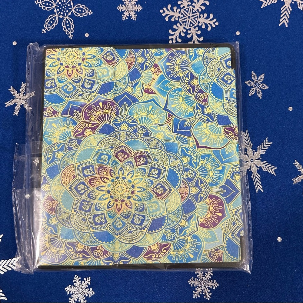 Mandala Pattern Kindle Oasis Cover - Blue and Yellow